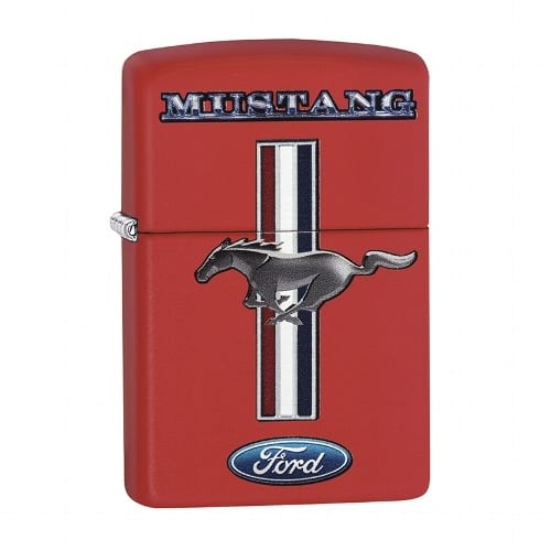 Feuerzeug ZIPPO rot matt Ford Mustang