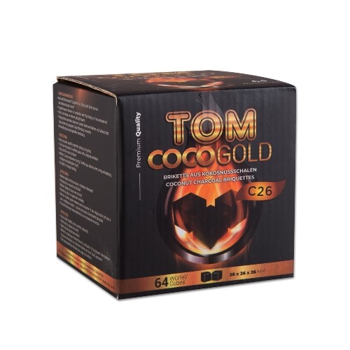 Shishakohle Kokosnuss TOM COCOCHA Gold C26 1kg