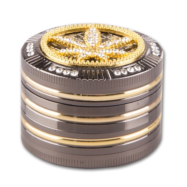 Grinder CHAMP Metall Bling Leaf Ø 50 mm