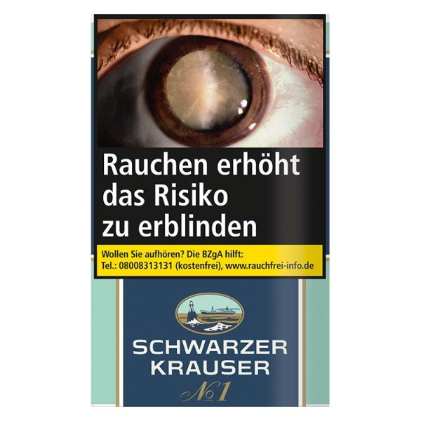 POUCH Zigarettentabak Schwarzer Krauser No.1 30 Gramm