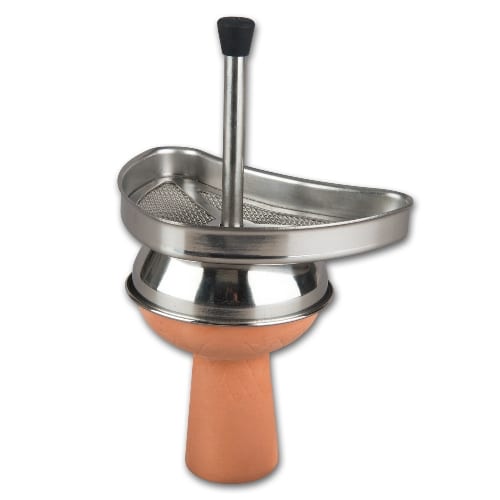 Shisha Kopf aus Ton mit Kaminaufsatz oval