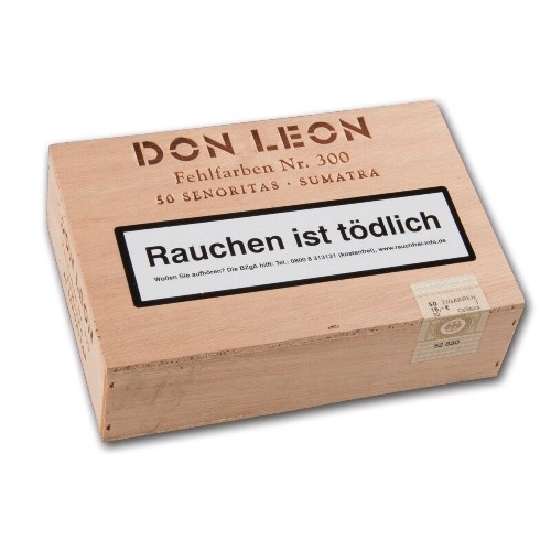 Don Leon Senoritas Fehlfarben Nr.300 Sumatra 50 Zigarillos