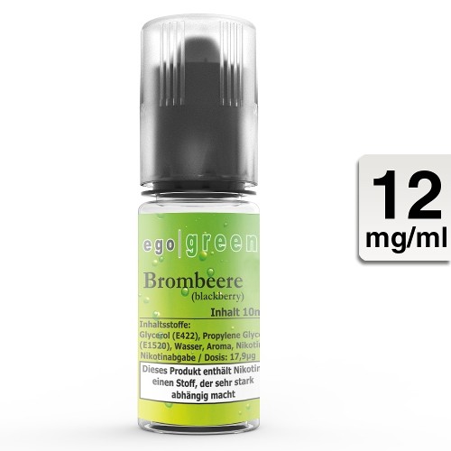 E-Liquid EGO GREEN Brombeere 12 mg
