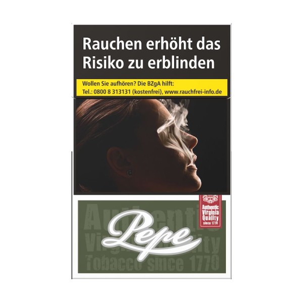 Pepe Zigaretten Dark Green ohne Zusätze (10x20)
