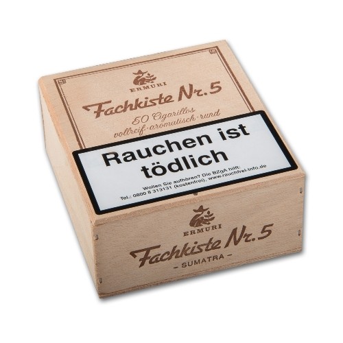 Fachkiste Nr.5 Sumatra 50 Zigarillos