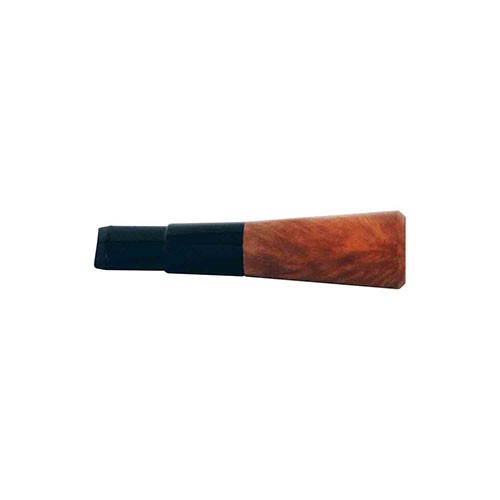 Zigarrenspitze Denicotea aus Bruyéreholz Acryl in braun schwarz 14 mm Durchmesser