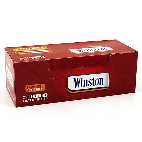 250 Stück Winston Extra Zigarettenhülsen