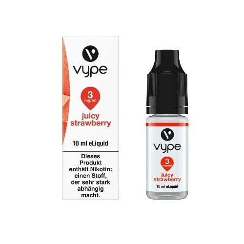E-Liquid VYPE Bottle EDR Juicy Strawberry 3 mg