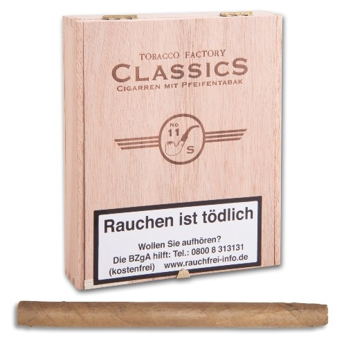 Tobacco Factory Classics No 11 Sumatra mit Pfeifentabak 20 Zigarren
