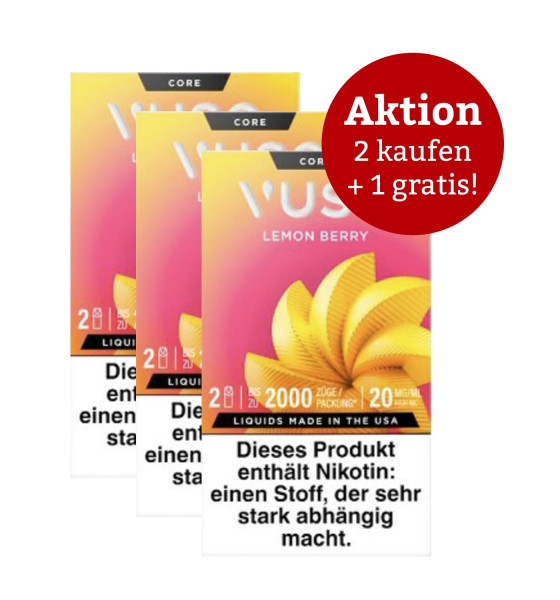 VUSE Pro Pods Lemon Berry 20 mg – Aktion: 2 x kaufen, 3 erhalten