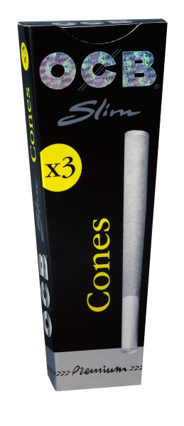 1x3 Cones OCB Schwarz Premium Slim Cones