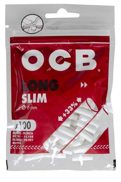 Zigarettenfilter OCB Long Slim 6 mm