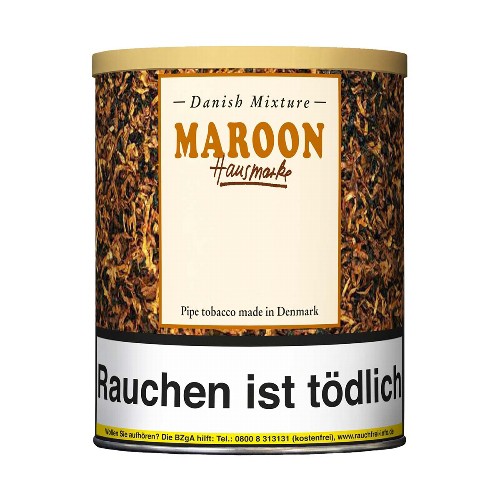 Pfeifentabak Danish Mixture Maroon Hausmarke 200 Gramm
