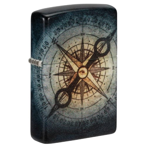 ZIPPO schwarz matt Compass Ghost Design 60006593