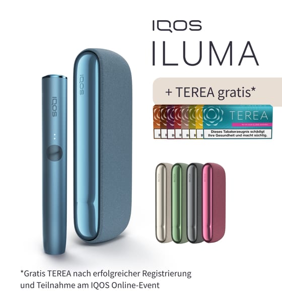 IQOS ILUMA Azure Blau inklusive TEREA Gratis