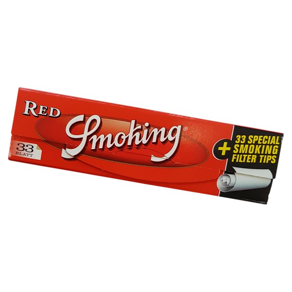 Smoking Red 33 Zigarettenpapiere + Tipps