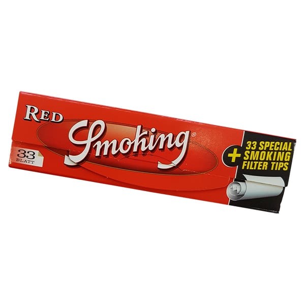 Smoking Red 33 Zigarettenpapiere + Tipps