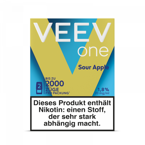 E-Shisha VEEV ONE PODS SOUR APPLE