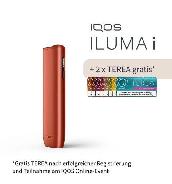 IQOS ILUMA i ONE Vivid Terracotta + Gratis TEREA Sticks bei Registrierung-Copy