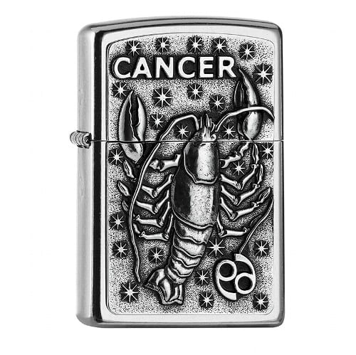 ZIPPO Street chrom Cancer Emblem Tierkreiszeichen 2006504