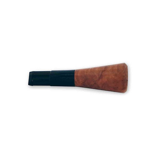 Zigarrenspitze Denicotea aus Bruyéreholz Acryl in braun schwarz 17 mm Durchmesser