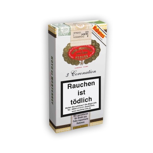 Hoyo de Monterrey Coronation Tubes 3 Zigarren