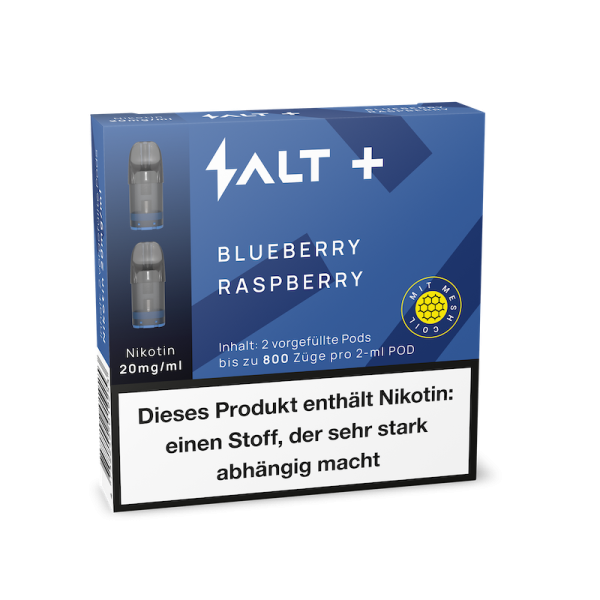 E-Liquidpod SALT Plus Pods x2 (1600 Puffs) – Blaubeer-Himbeere 20 mg