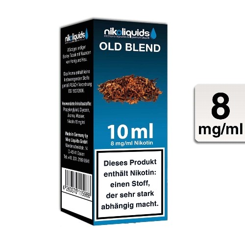 E-Liquid NIKOLIQUIDS Old Blend 8 mg