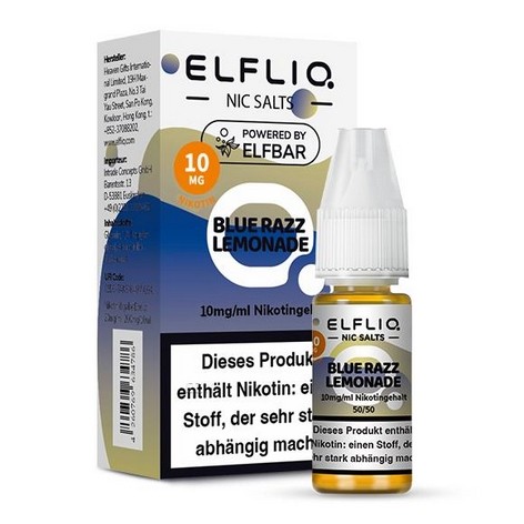 E-Liquid Nikotinsalz ELFBAR Elfliq Blue Razz Lemonade 10mg