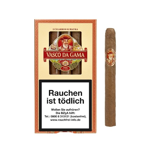 Vasco da Gama No.4 Claro Petit Corona Sumatra 5 Zigarren