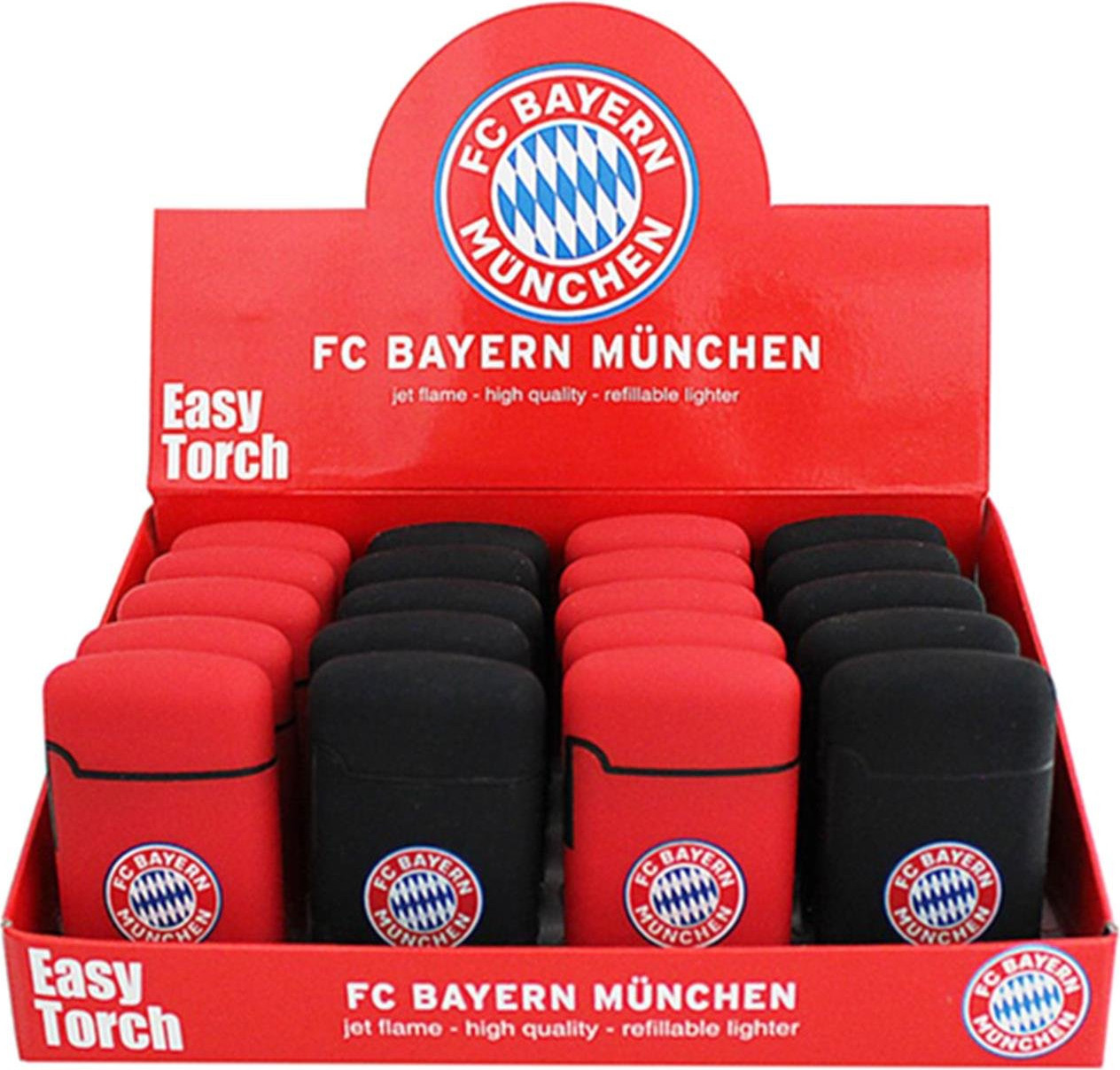 V-Fire Easy Torch 8 Jet-Feuerzeug Rubber FC Bayern